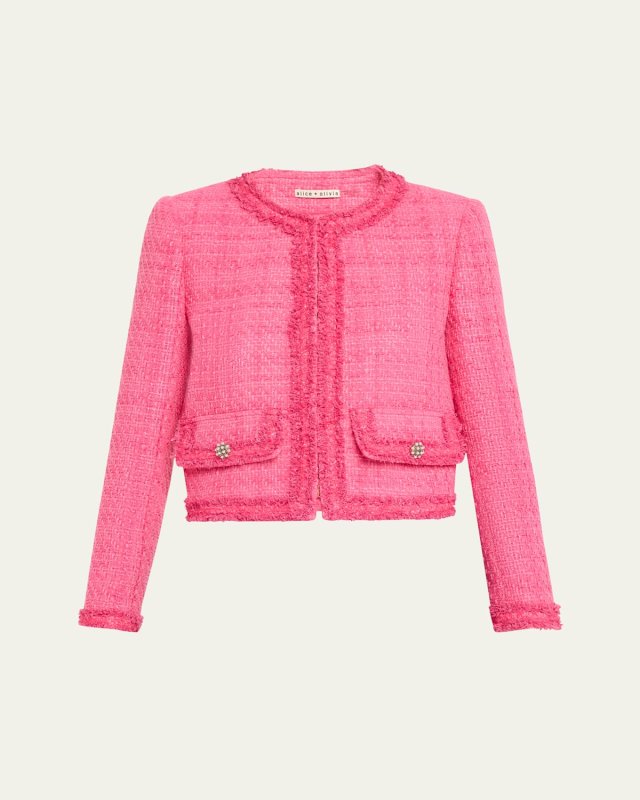 Landon Cropped Tweed Jacket